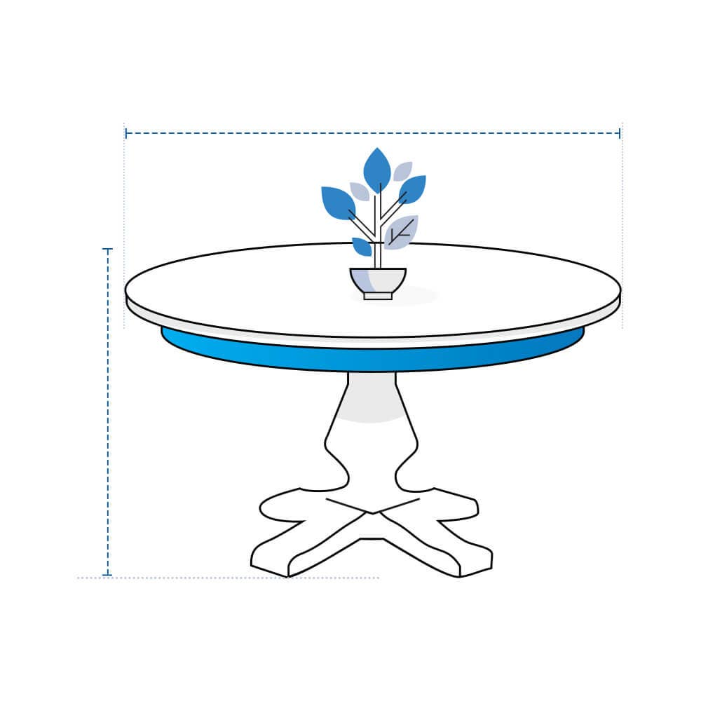 Round Accent Table Covers