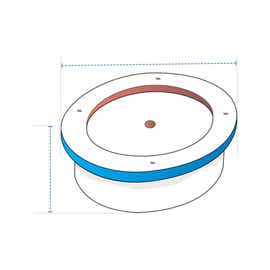 product photo of Wide Rim Round Fire Pit Custom Covers