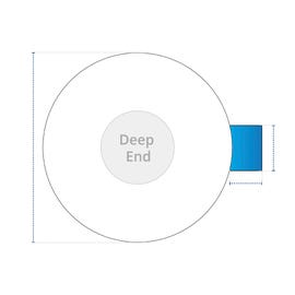 product photo of Round Pool Cover - Center Steps