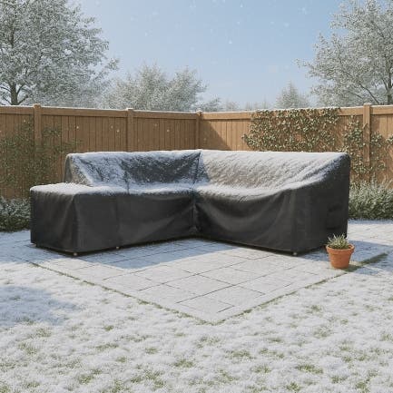 L Shape Couch Custom Covers - Design 3