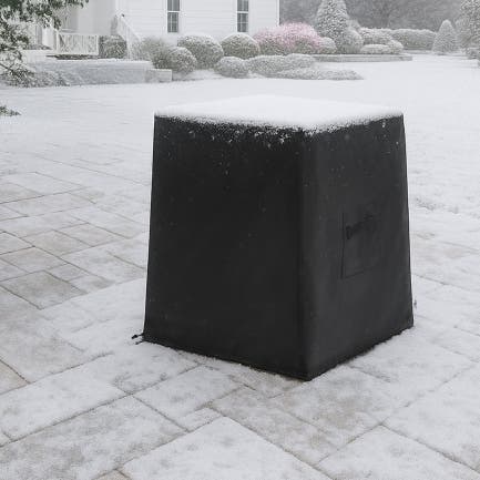 Tall Rectangular Fire Column Custom Covers