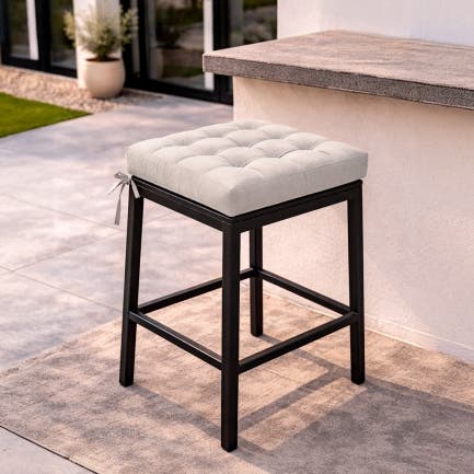 Bar Stool Seat Tufted Cushion