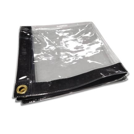 Clear Vinyl Tarp, 20mil, Size: 8' x 8'
