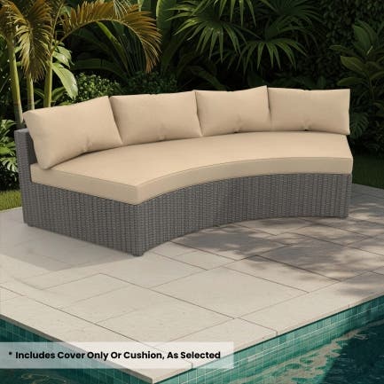 Sunbrella Curved Cushion Cover