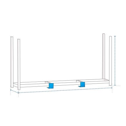 Extra Large Rectangle Firewood Rack Cover