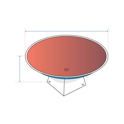 Round Low Base Fire Bowl Covers