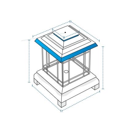Outdoor Square Lantern Firepit Custom Covers