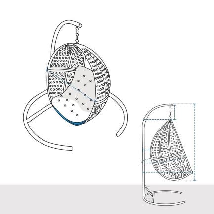 Hanging Egg Chair Custom Covers