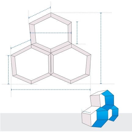 Honeycomb Firewood Rack Cover