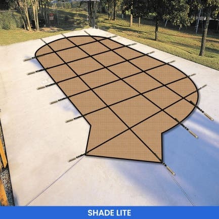 Oval Pool Cover - Left/Right Steps
