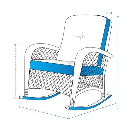 Rocking Armchair Custom Covers