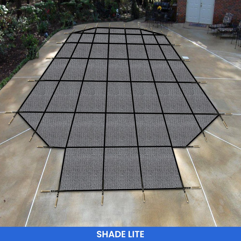 Grecian Pool Cover - Center Steps