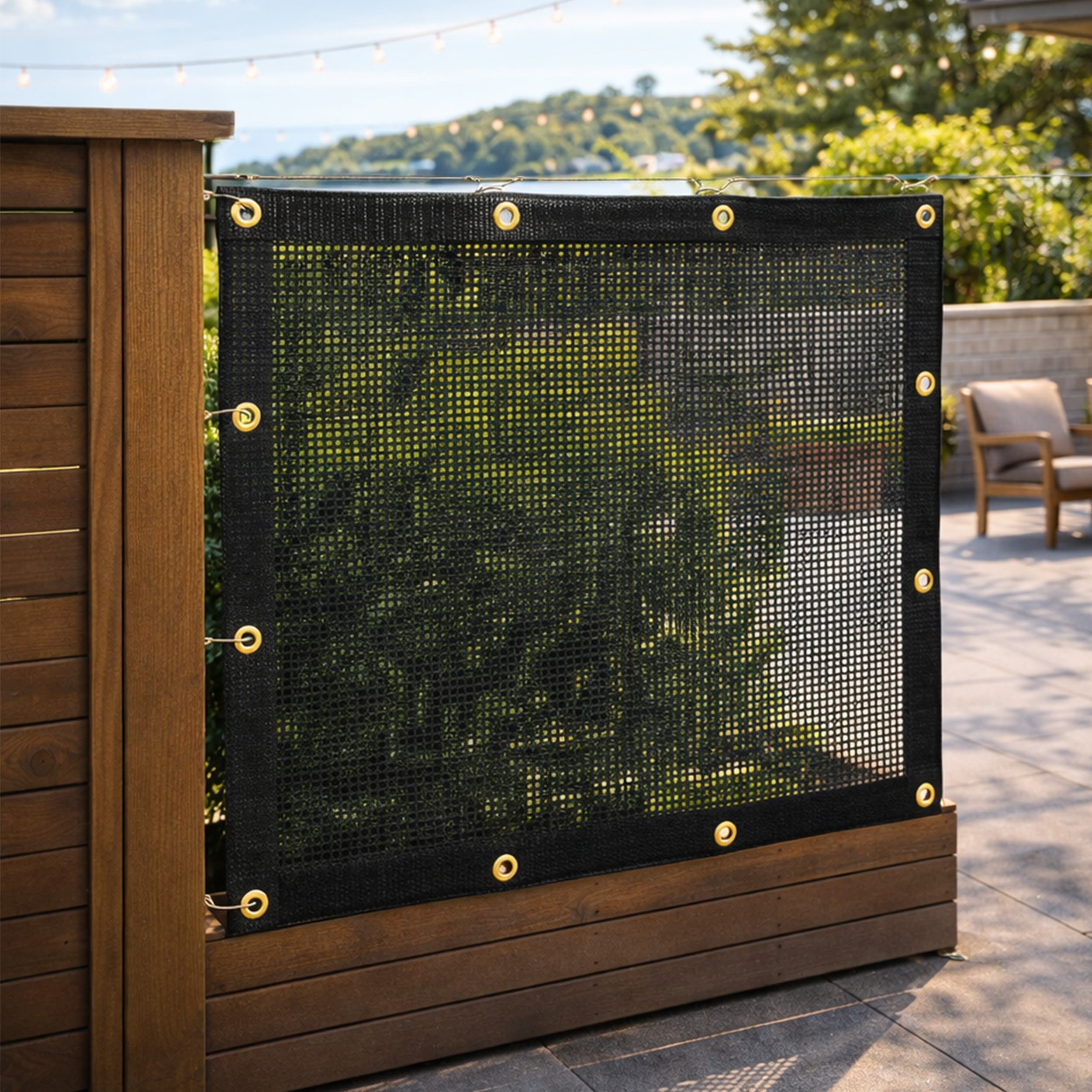 Custom Mesh Tarps - Shade Tarp with Grommets & GET 20% OFF