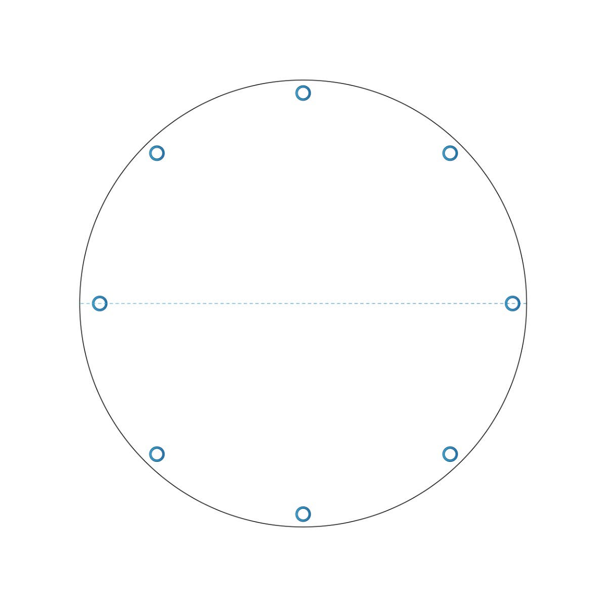 Custom Super Heavy Duty Vinyl Tarp - Round