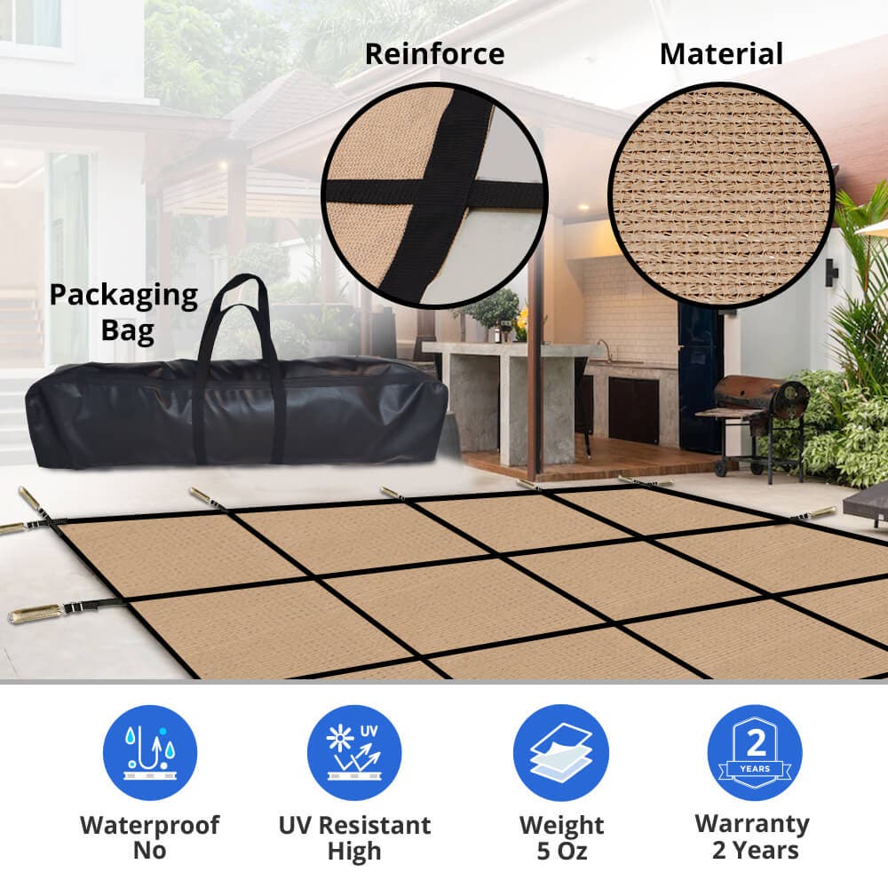 CoversAndAll Rectangular Pool Cover - Thumbnail 2