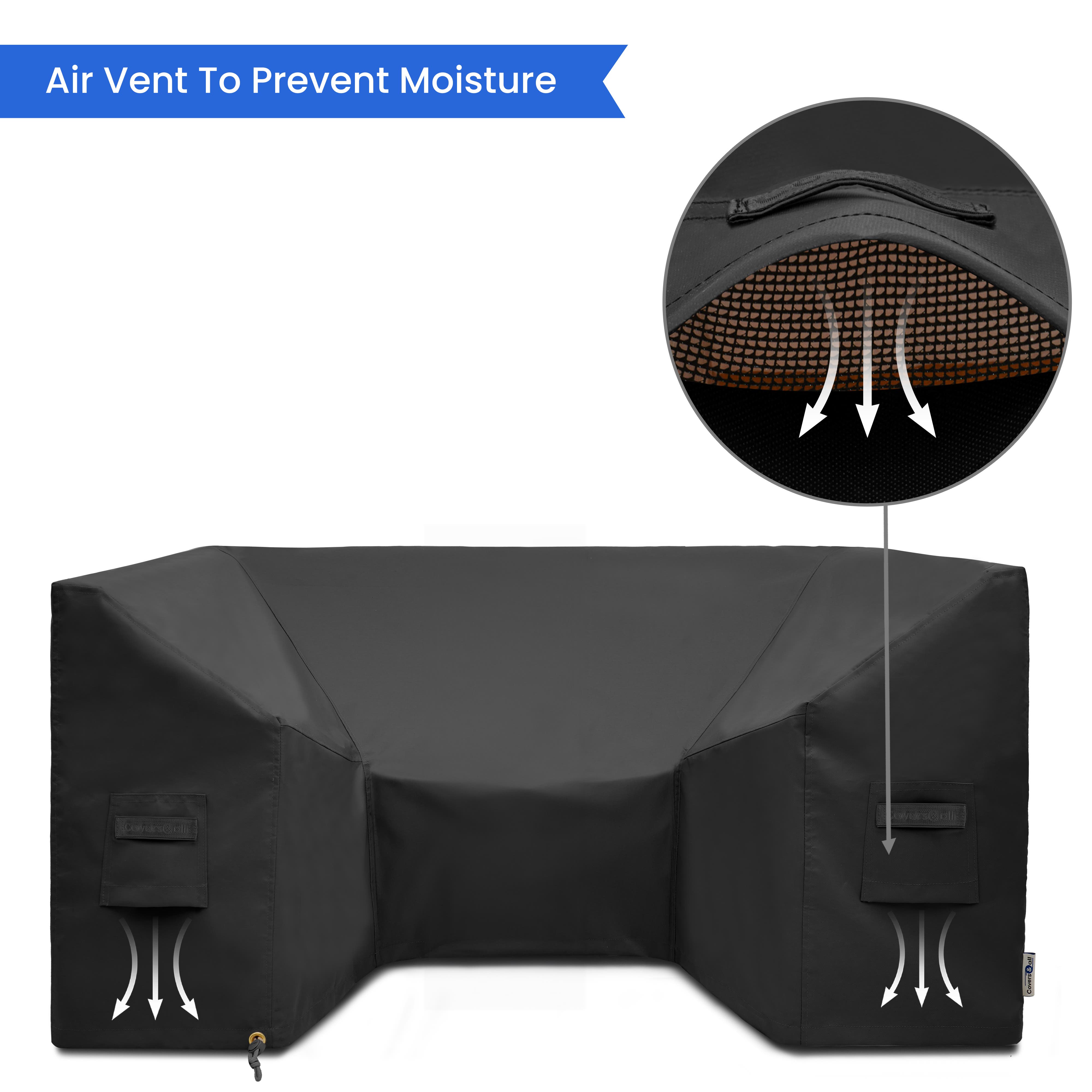 UK Custom Covers SC104B Coprisedili Anteriori Impermeabili Per VW T6 E Caravelle (2003+), Colore Nero