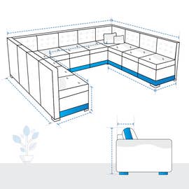 product photo of U Shape Sectional Couch Custom Covers